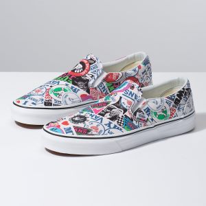 Vans Bayan Kaykay Ayakkabısı Mash Up Slip-On Beyaz | 68390-147